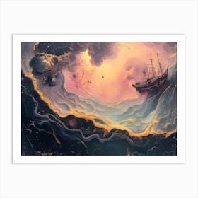 Ship In The Sky 1 Art Print