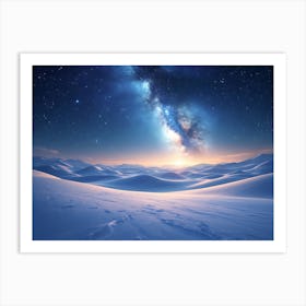 Night Sky With Milky Art Print