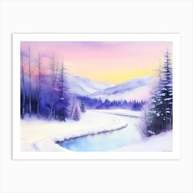 Winter Landscape Art Print