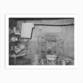 Kitchen Of Tenant Farmer Near Warner, Oklahoma By Russell Lee Art Print