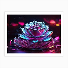 Crystal Rose Art Print