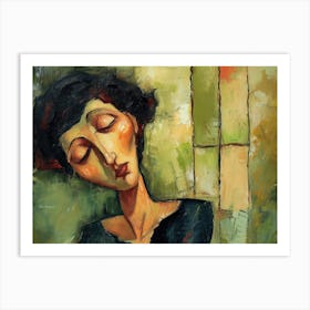 Contemporary Artwork Inspired By Amadeo Modigliani 5 Art Print