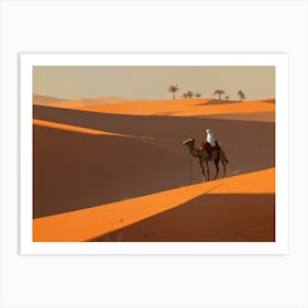 Camel In The Desert 5 Art Print