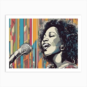 Jazz Songstress Art Print