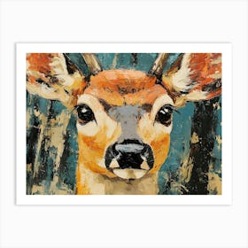 Deer In The Woods 3 Art Print