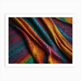 Multicolored Fabric Art Print