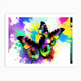 Colorful Butterflies 141 Art Print