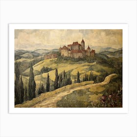 European Countryside Tapestry 12 Art Print