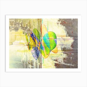 Abstraction on the wall Art Print