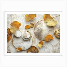 Ginkgo Leaves 6 Art Print