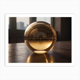 Golden Sphere Art Print