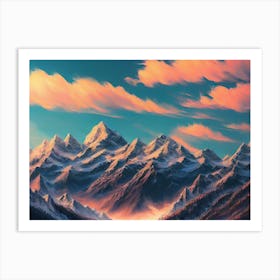 Mountains 2 Art Print