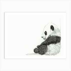 Adorable Baby Panda Art Print