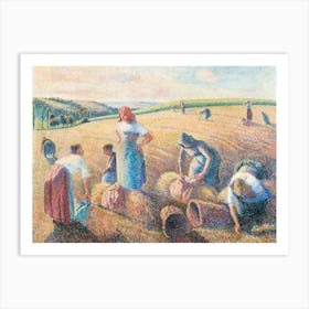 The Gleaners (1889), Camille Pissarro Art Print