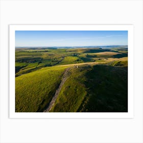 Aerial View Of A Hillside Art Print