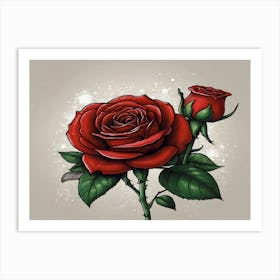 Red Roses 1 Art Print