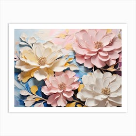 Paper Flowers 15 Art Print