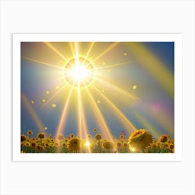 Sunflowers In The Sun Art Print