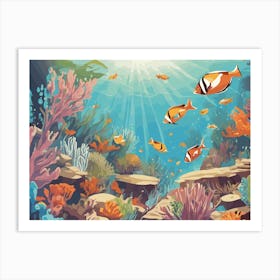 Fishes In The Sea Art Print