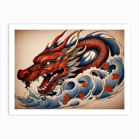 Dragon Tattoo Design Art Print