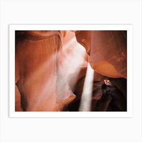 Light Beams In Canyon Art Print