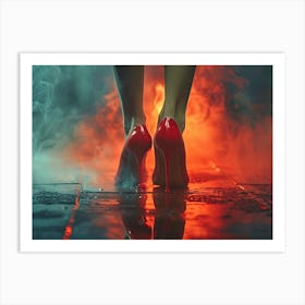 Red Heels Art Print