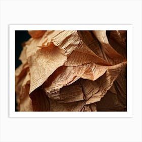 Crinkled Paper Featuring An Array Of Textured Patterns And Pronounced Creases Macro Photography Hi 2 1 Art Print