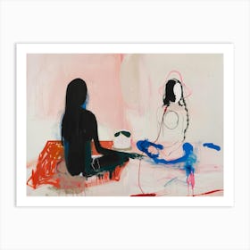 'Two Meditating Women' Art Print