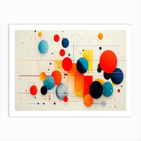 Abstract Circles 16 Art Print