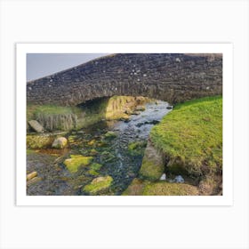 Stone Bridge at Laugharne, Wales Art Print