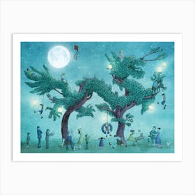 The Dragon Tree Party Art Print