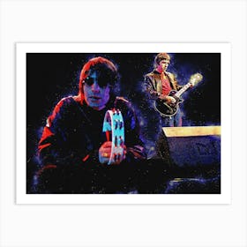 Spirit Of Liam Gallagher And Noel Gallagher Oasis Art Print