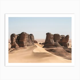 Rocks And Dunes In The Desert Art Print