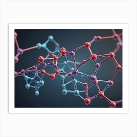 Molecule Structure 3 Art Print