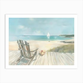 Beach Chair Art Print