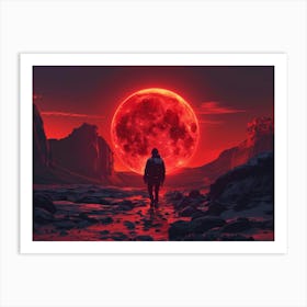 Red Moon 8 Art Print