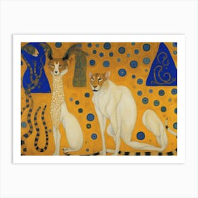 Two Cats Art Print