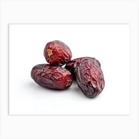 Dates On A White Background 11 Art Print