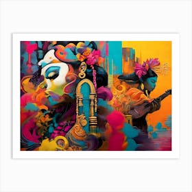 Exotic Beauty Artwork 16 Art Print