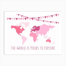 Pink World Art Print