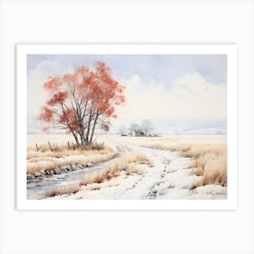 Winter Farmhouse 3 Art Print