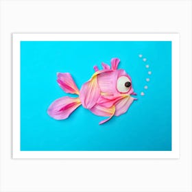 Pink fish Art Print