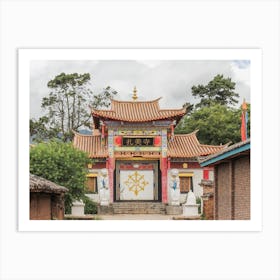 Chinese Buddhist Temple Art Print