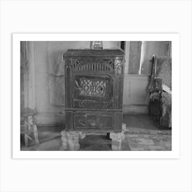 Heater In Home Of William Huravitch, Farmer Near Wheelock, North Dakota By Russell Lee Art Print