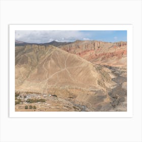 Tibetan Village In The Himalayas Art Print