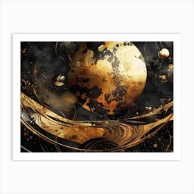 Outer Space Abstract Art Print