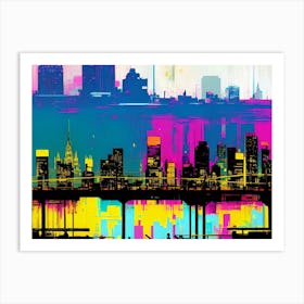 New York City Skyline 86 Art Print