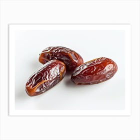 Three Dates On A White Background 1 Art Print