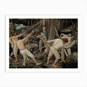 Pioneers In Karelia (1900), Pekka Halonen Art Print