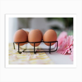 Eggs In A Basket 2 Art Print